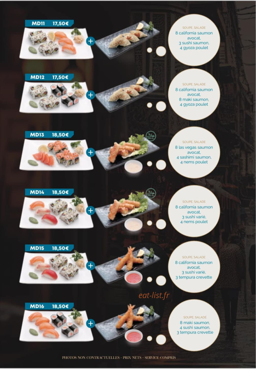 Yume sushi — carte page 7
