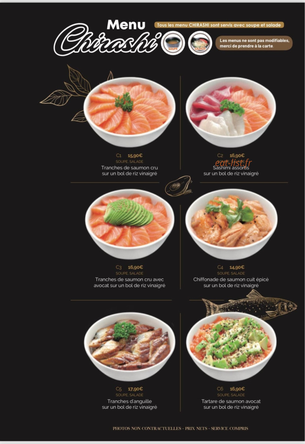 Yume sushi — carte page 9