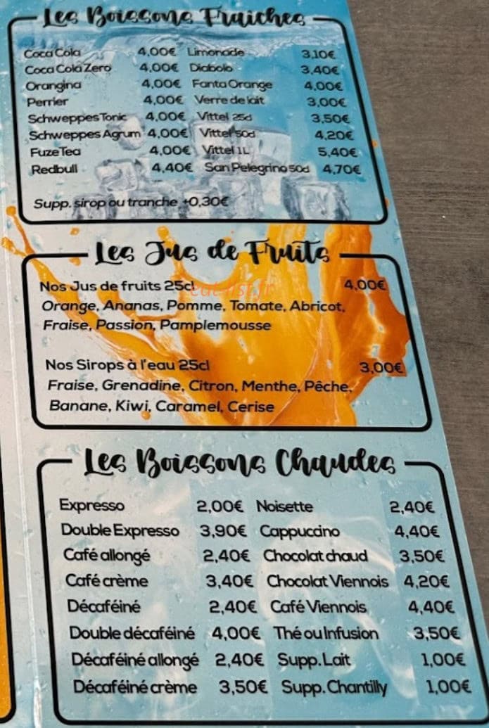 Brasserie du Remblais — carte page 3
