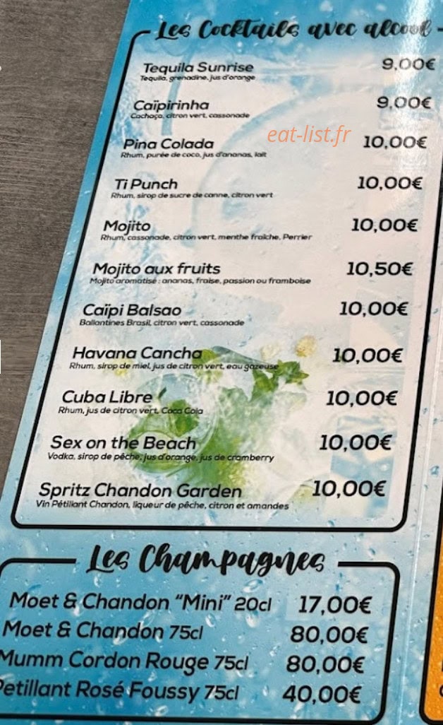 Brasserie du Remblais — carte page 5