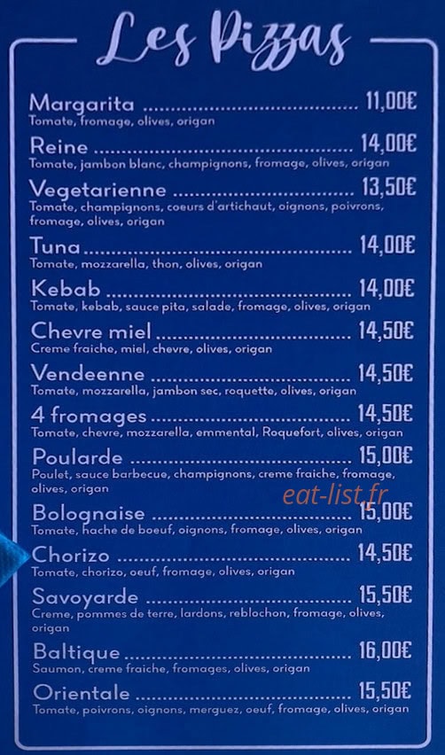 Brasserie du Remblais — carte page 1