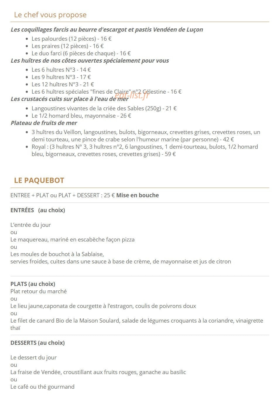 Côte Ouest — carte page 1