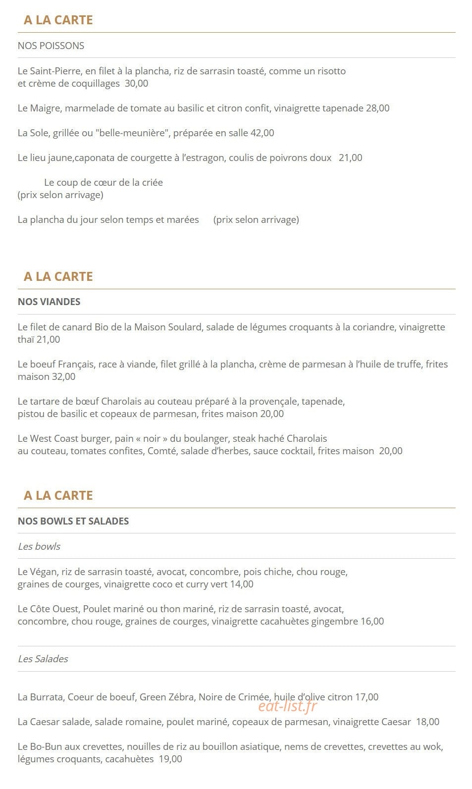 Côte Ouest — carte page 3