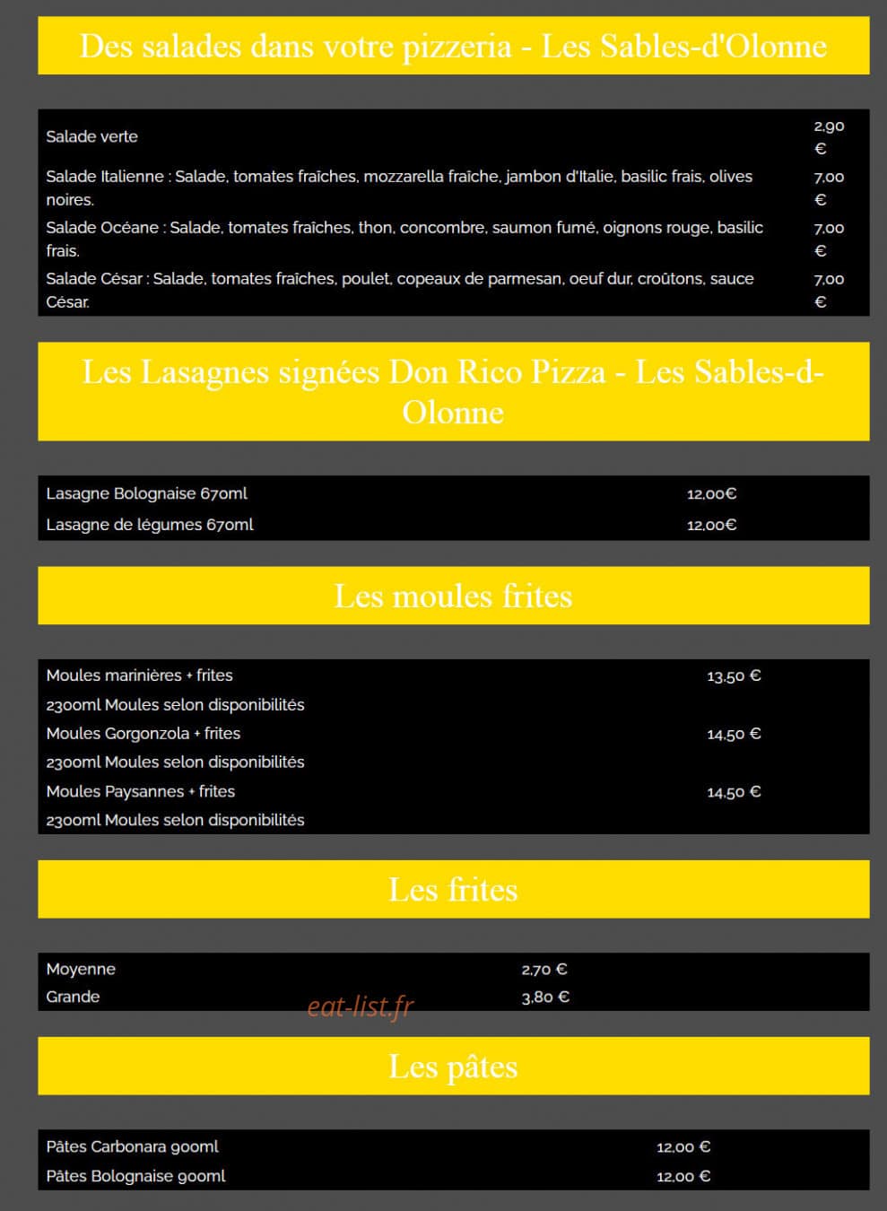 Don Rico — carte page 2