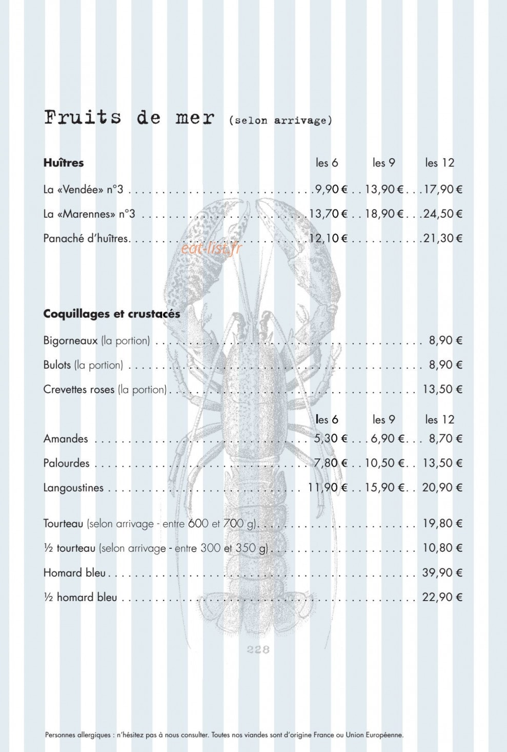 Fleurs de Thym — carte page 9