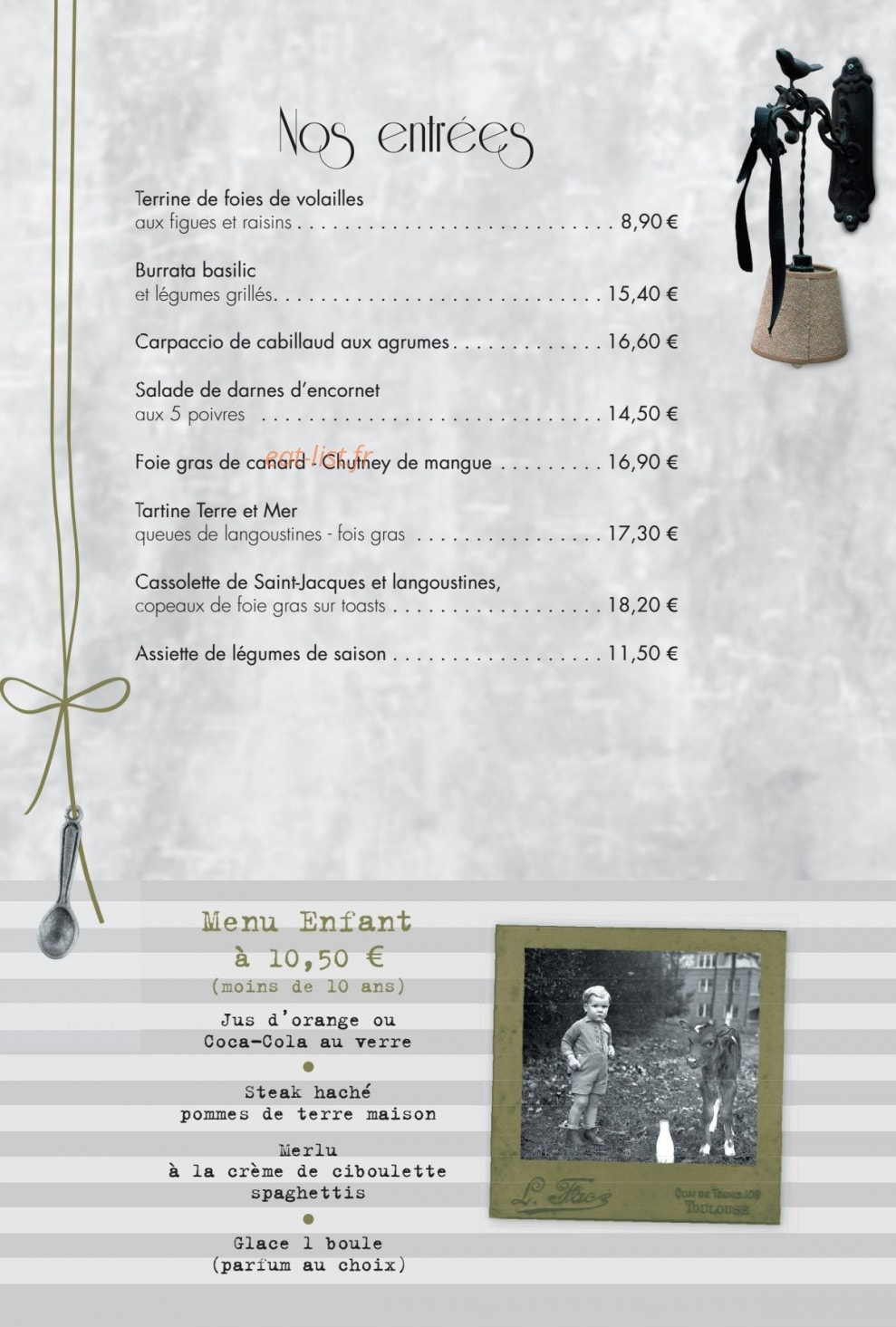 Fleurs de Thym — carte page 3
