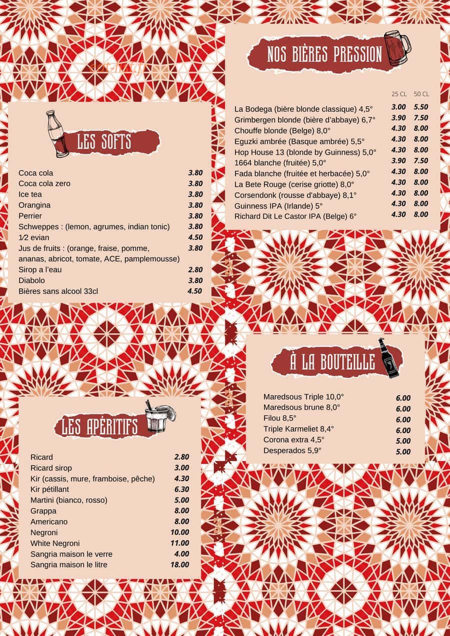 La Bodega — carte page 2