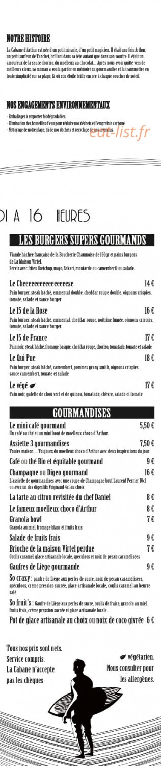 La Cabane d'Arthur — carte page 3