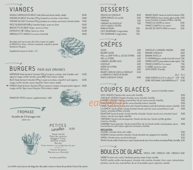 La Comète — carte page 2