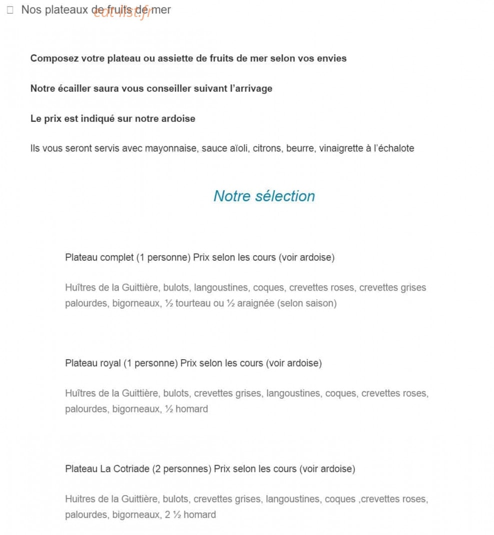 La Cotriade — carte page 3