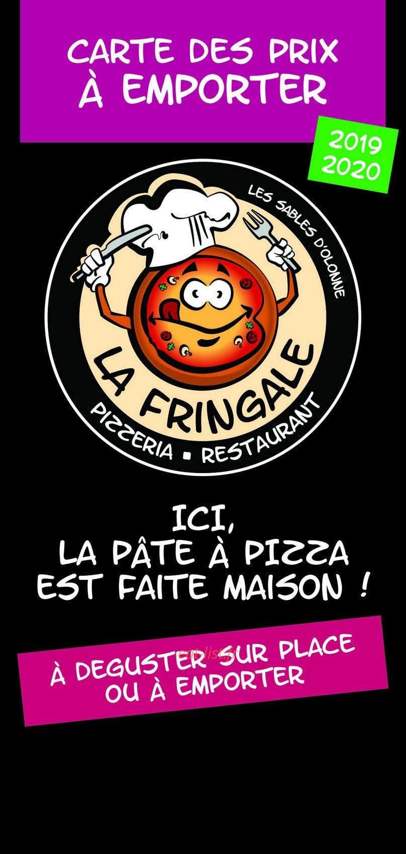 La Fringale — carte page 1