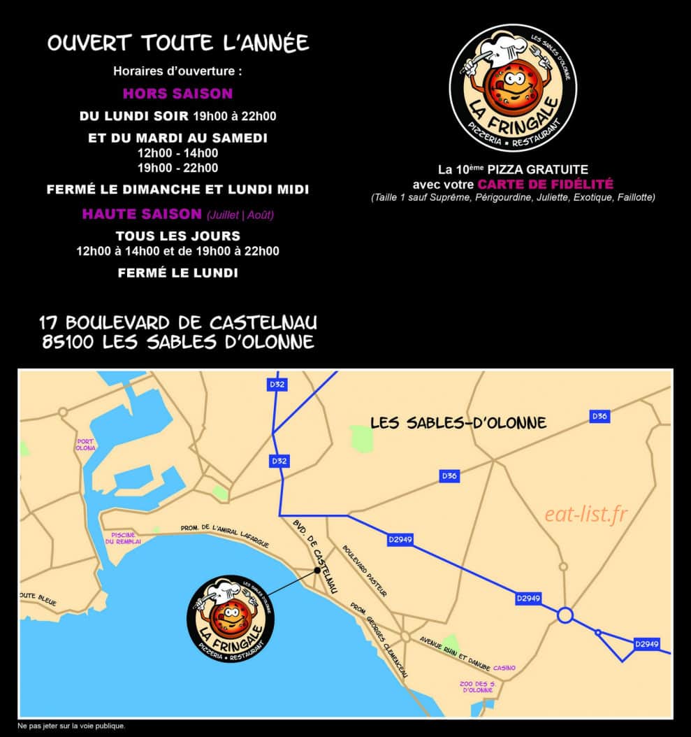 La Fringale — carte page 5