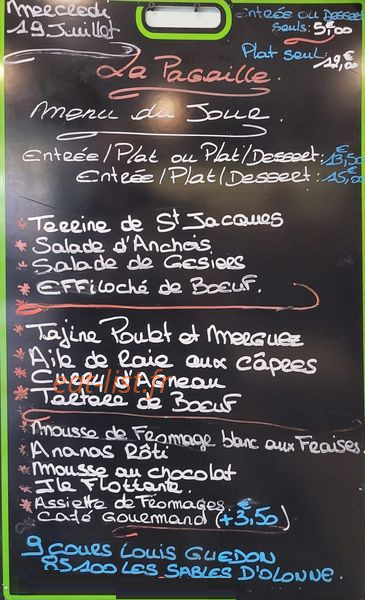 La Pagaille — carte page 1