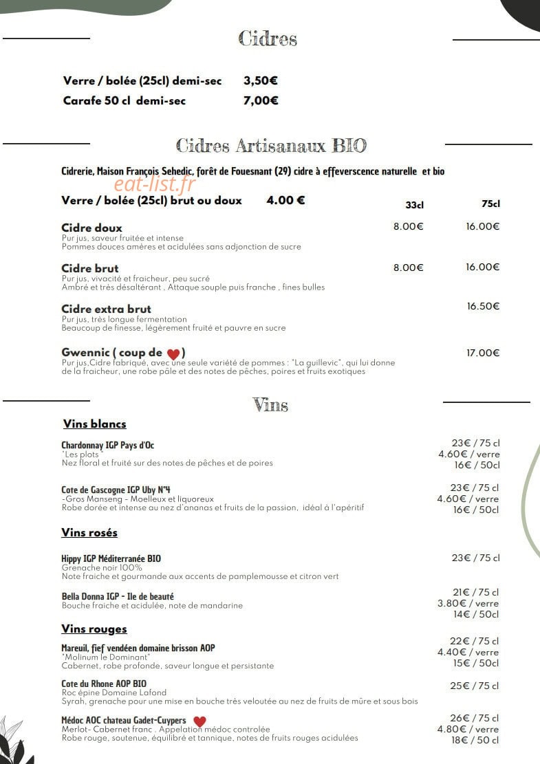 La Pancarte — carte page 6