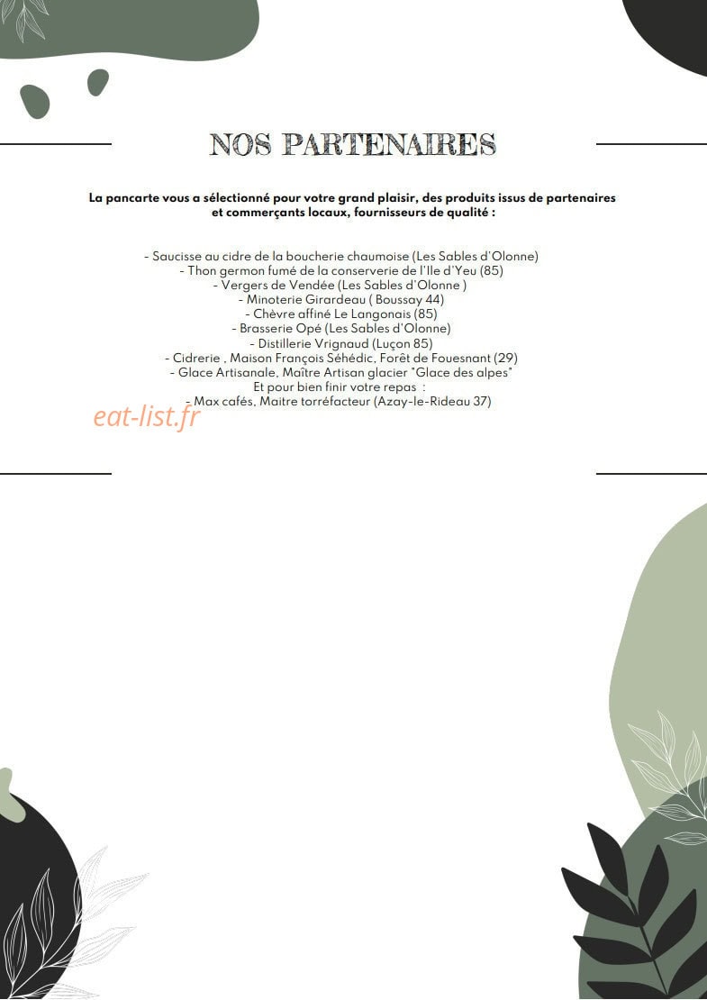 La Pancarte — carte page 8