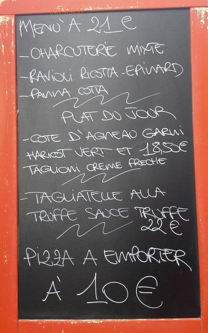 La Piazzetta — carte page 2