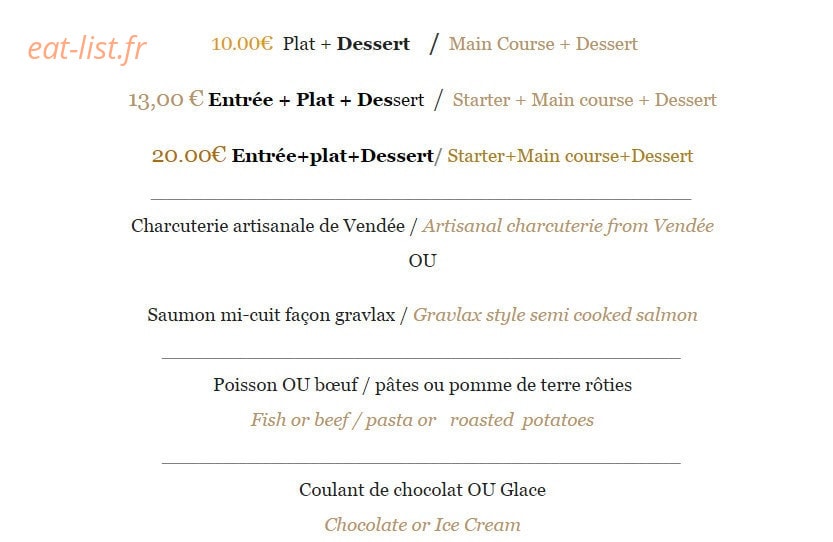 La Table de Villeneuve — carte page 6