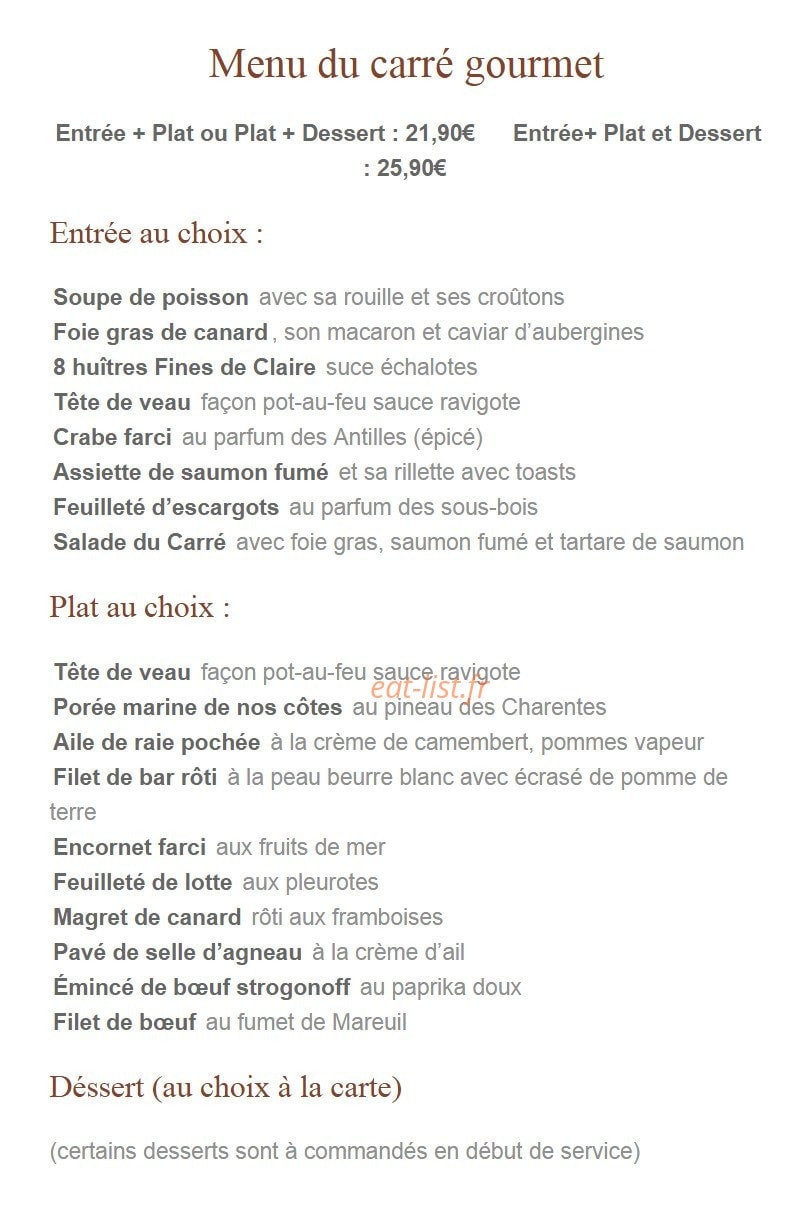 Le Carré — carte page 12
