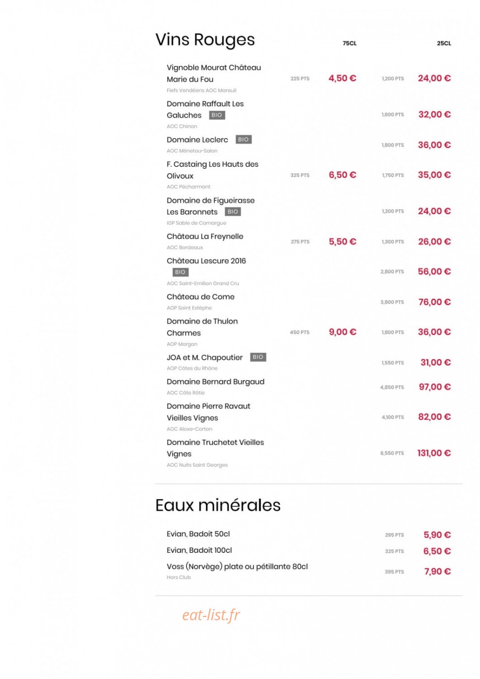 Le Comptoir JOA — carte page 6