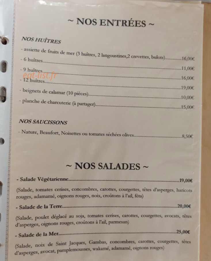 Le Moaï — carte page 1