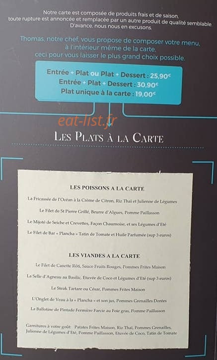 Le Moulin à Poivre — carte page 2