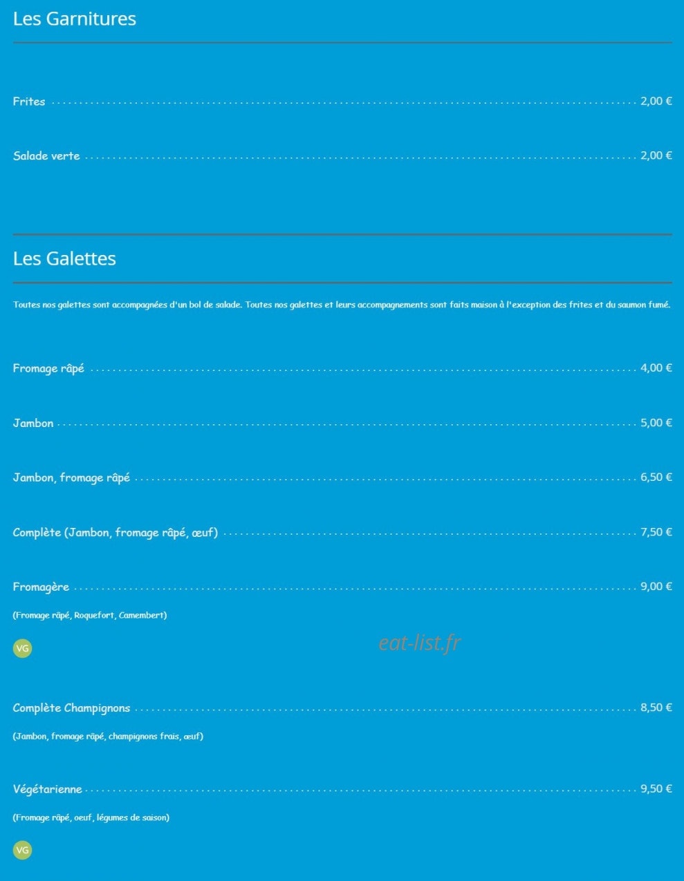 Le P'tit Phare — carte page 5