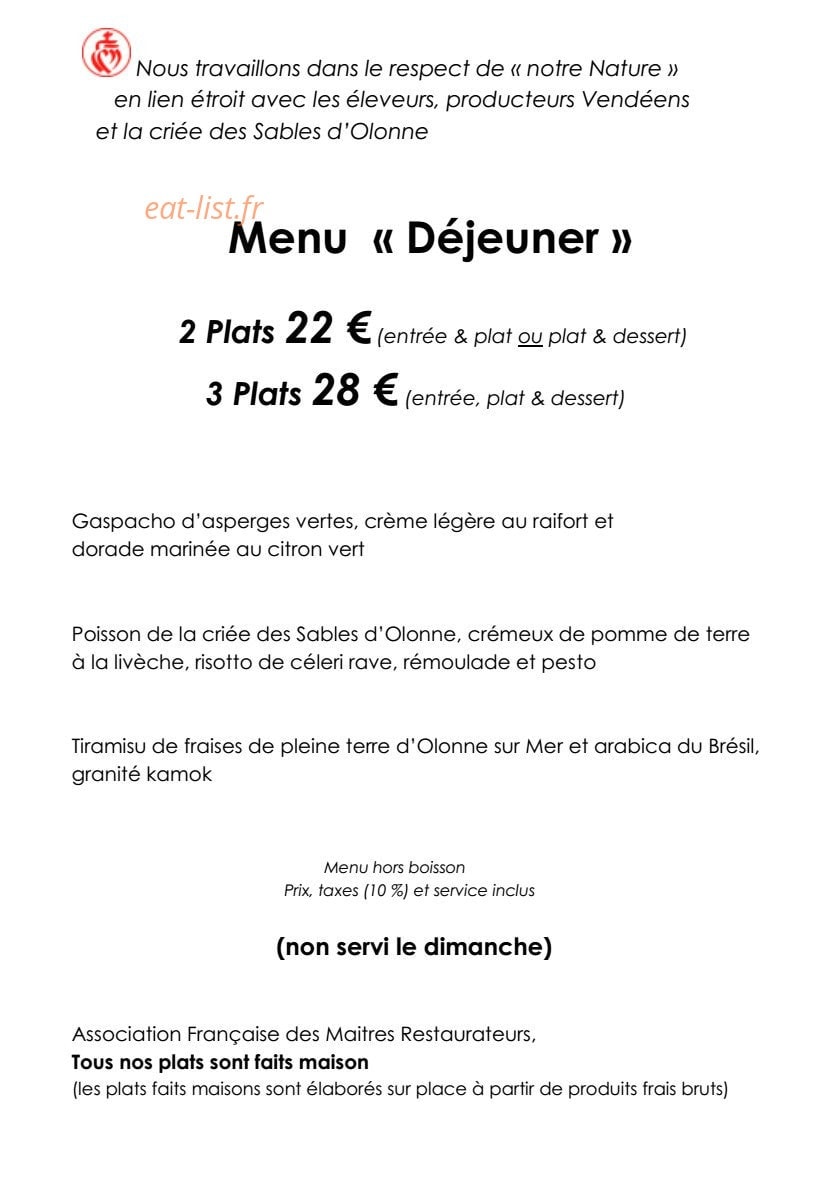 Le Quai des Saveurs — carte page 5