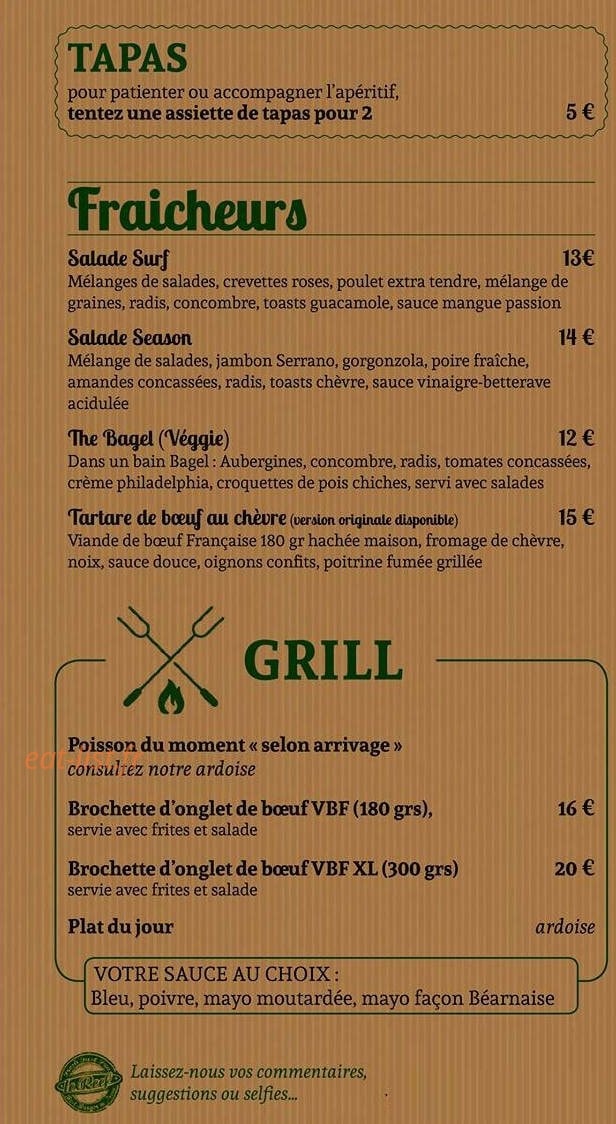 Le Reef — carte page 1