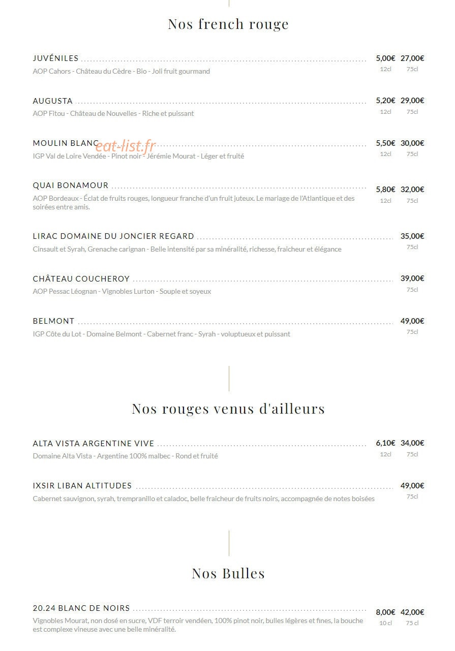 Les Woks d'Arthur — carte page 10