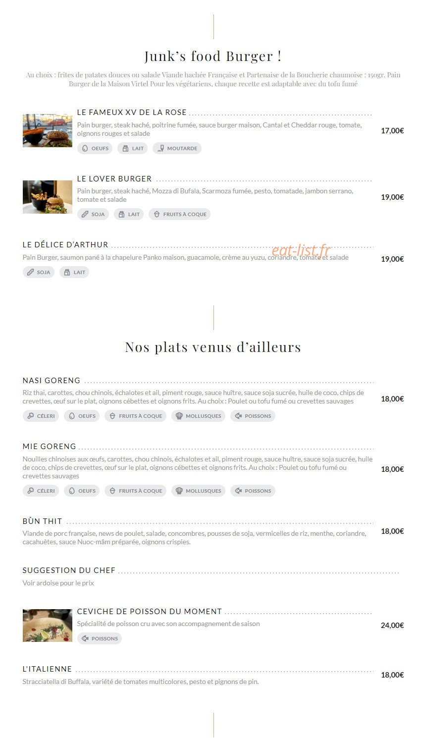 Les Woks d'Arthur — carte page 3