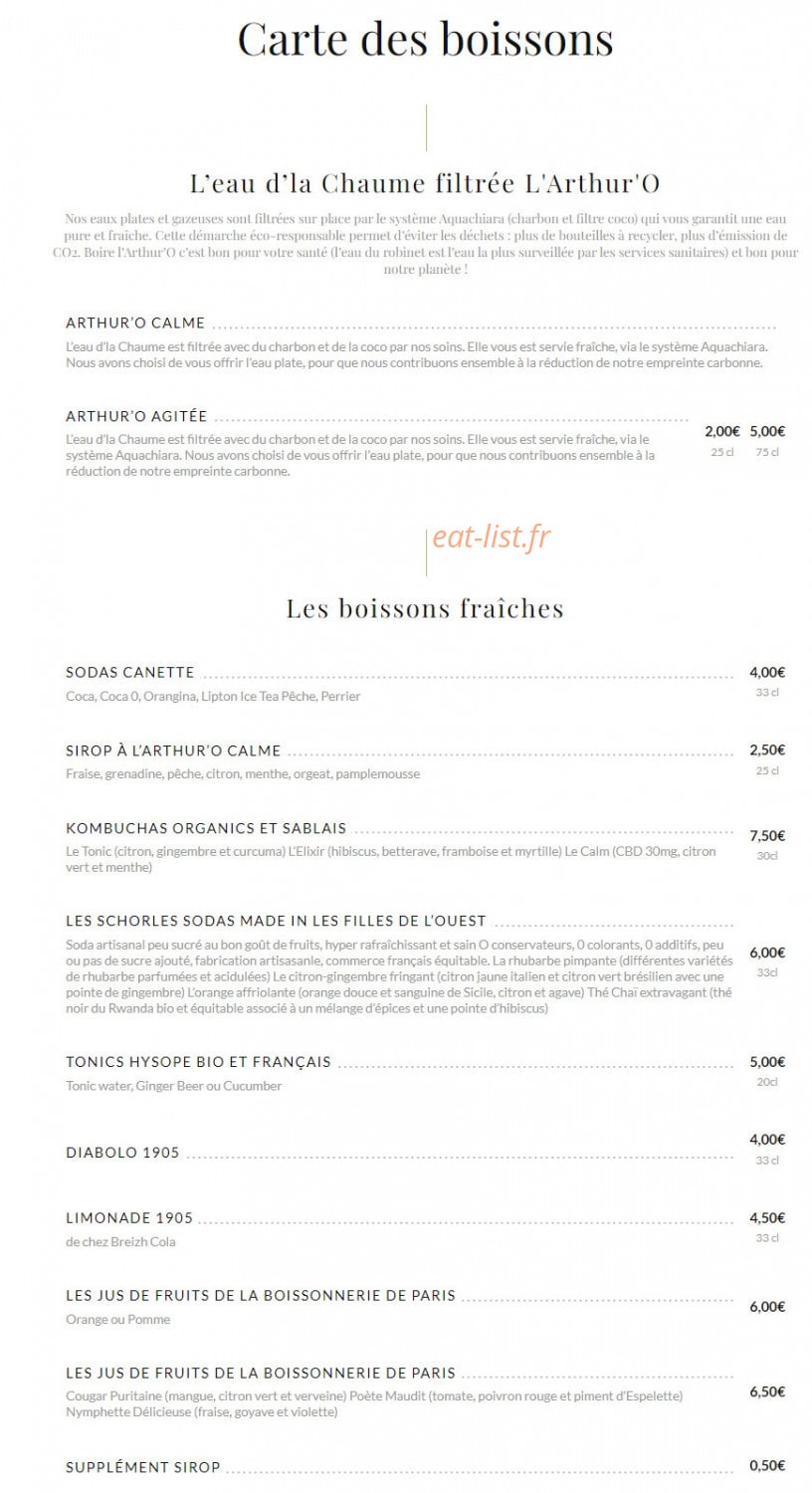 Les Woks d'Arthur — carte page 5