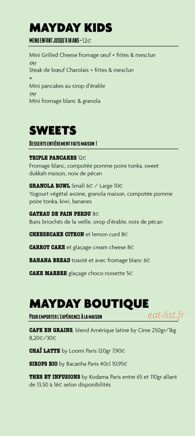 Mayday — carte page 3