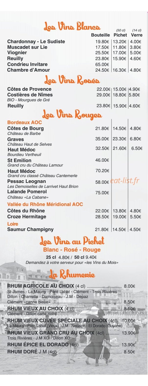 Océan Café — carte page 3