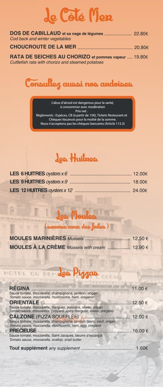Océan Café — carte page 6