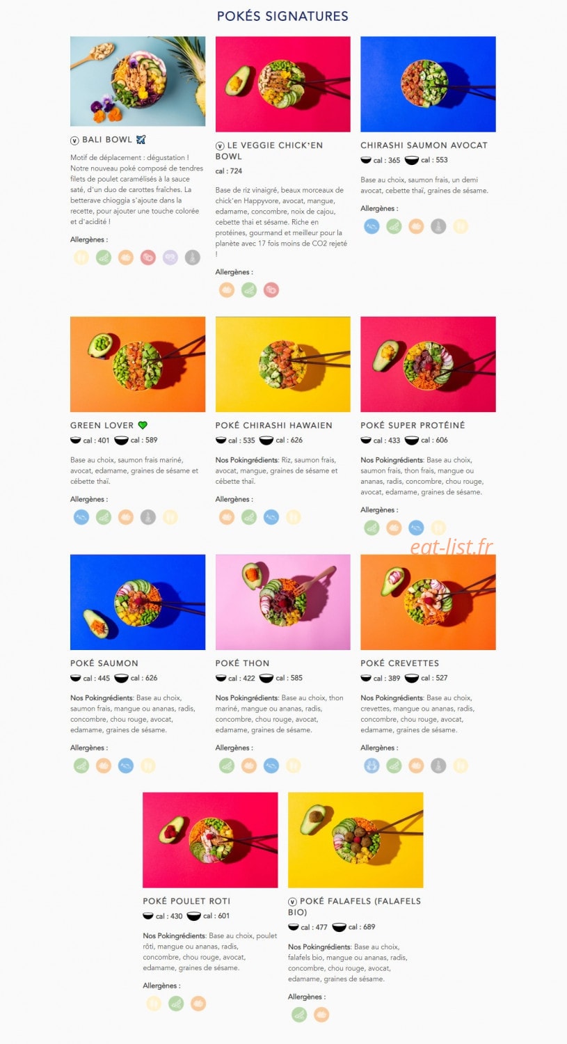 Pokawa — carte page 2