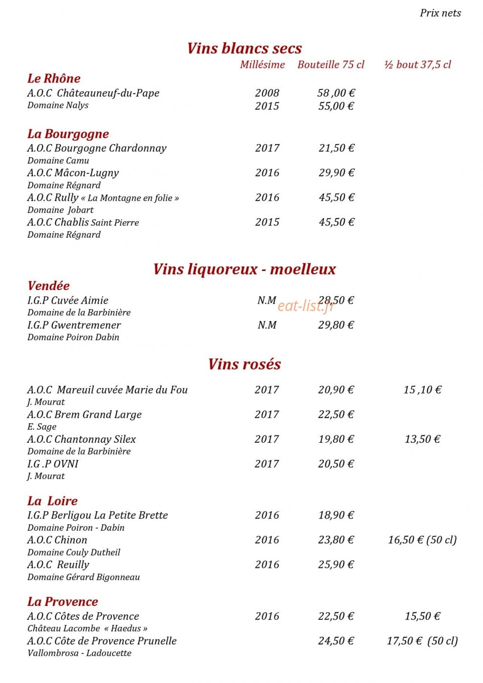 Rosemonde — carte page 6
