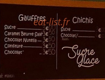 Sucre Glace — carte page 2