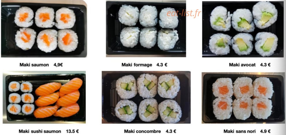Sushi Wu — carte page 10