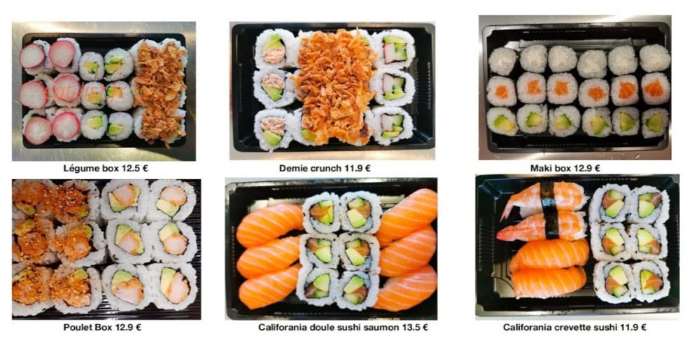 Sushi Wu — carte page 1