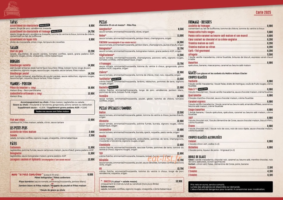 L'Omnibus — carte page 1