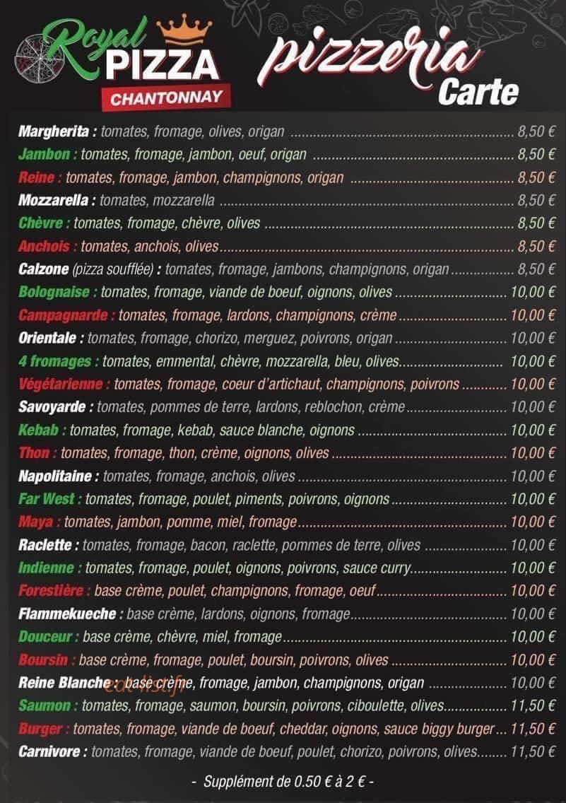 Le Royal Kebab — carte page 2