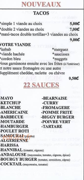 La p'tite fringale — carte page 5