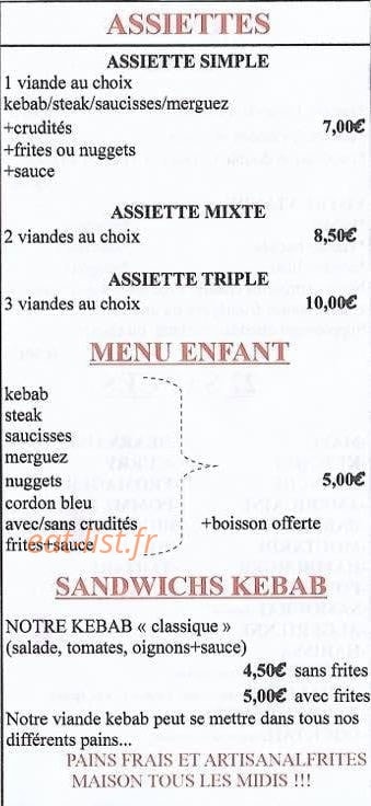 La p'tite fringale — carte page 4