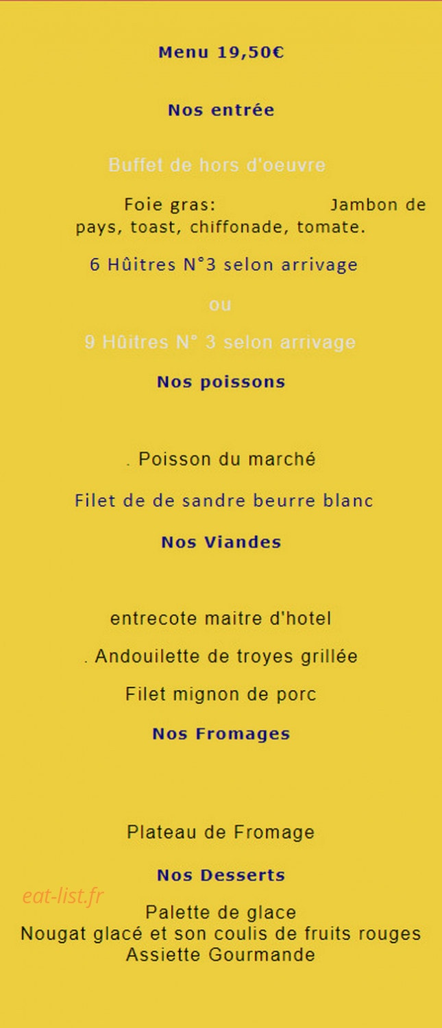 Chez JB — carte page 2