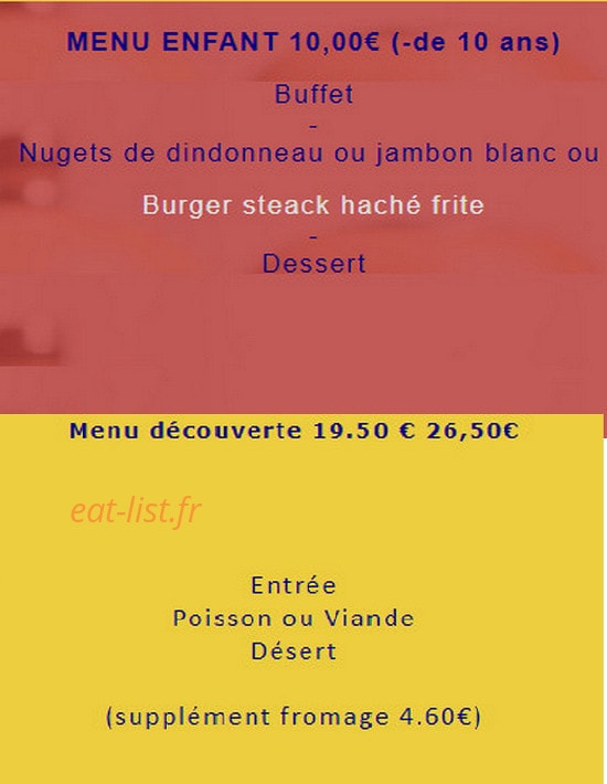 Chez JB — carte page 4