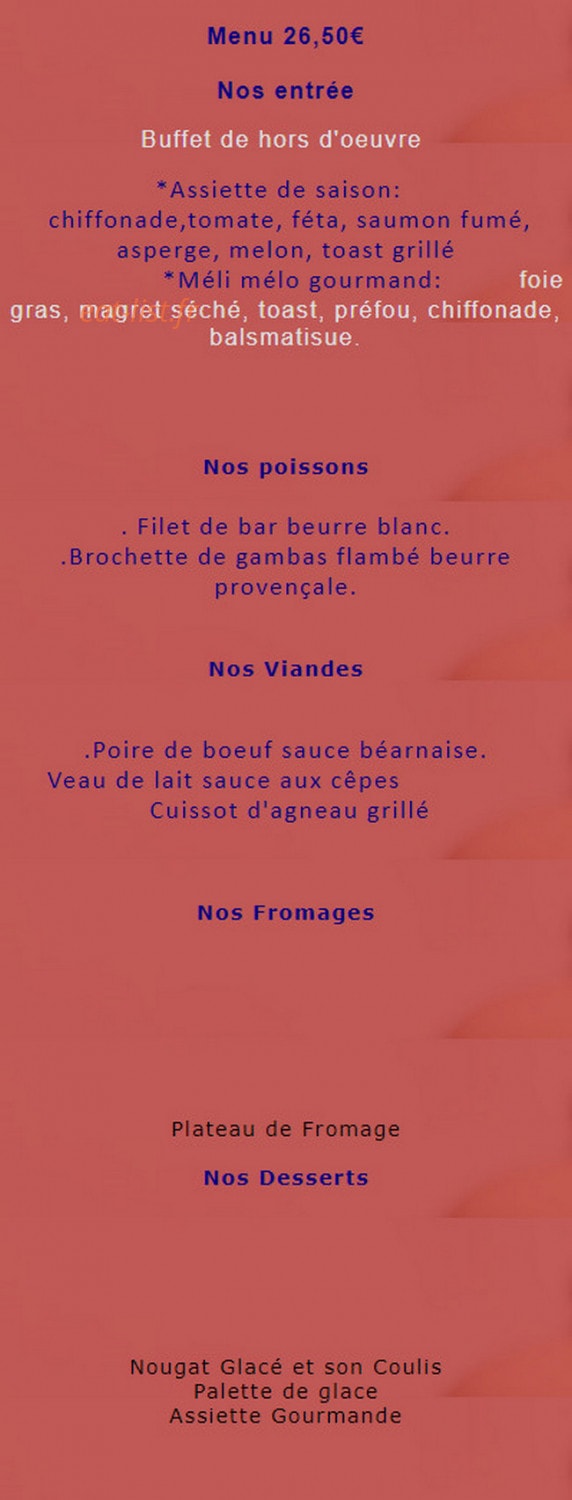 Chez JB — carte page 1