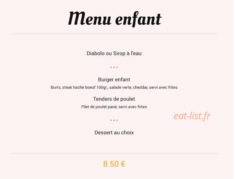 Chez Elisa — carte page 3