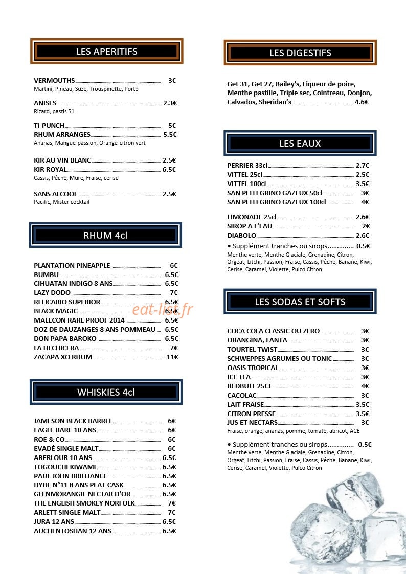 Le White Hop — carte page 4