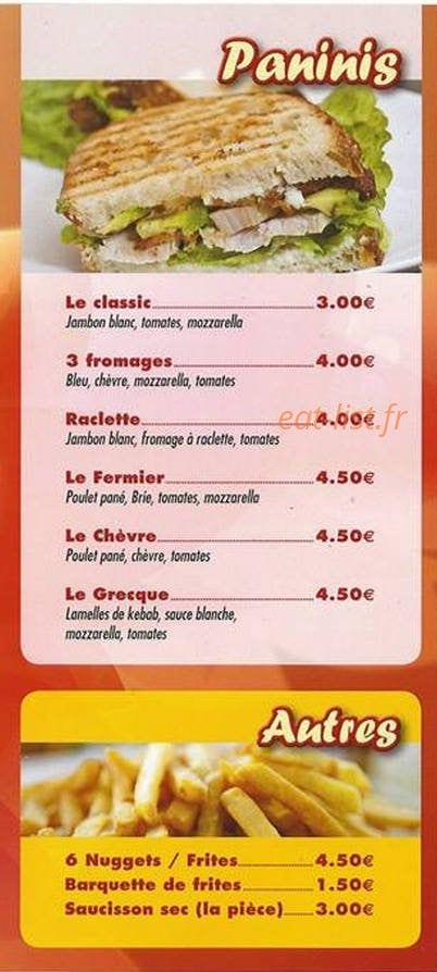 Le Relais St Martin — carte page 3