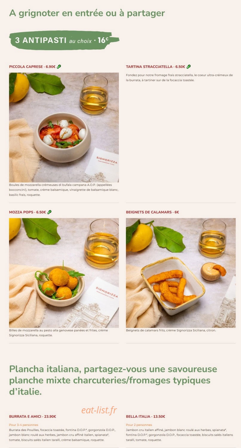 Signorizza — carte page 1